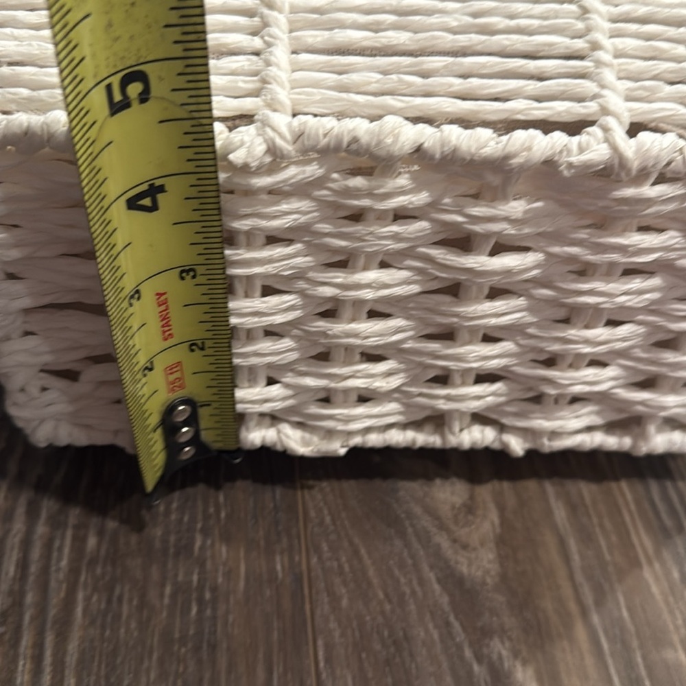 Cream Paper Rope Basket Set - Picture 9 of 10